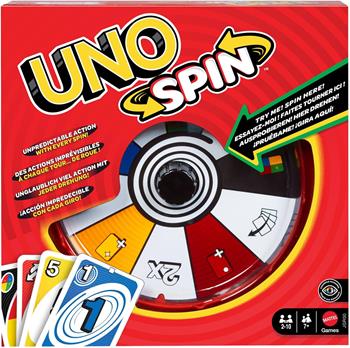 Mattel Games - UNO Spin, versione dell'iconico gioco con spinner e nuove regole  Mattel 2026 | libraccio.click