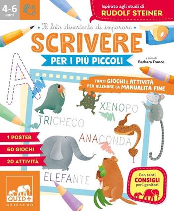 Scrivere per i più piccoli. Tanti giochi e attività per allenare la manualità fine - Barbara Franco - Libro Gribaudo 2026, Gribaudo Activity 1+1 | libraccio.click