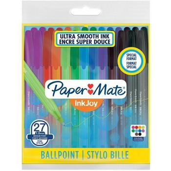 Penna a sfera Inkjoy 100 CAP ULV M 1,0. Confezione da 27 colori  Papermate 2021 | libraccio.click