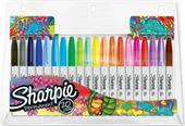 Pennarello indelebile Sharpie Fine Big Pack Colori Assortiti - Blister da 20