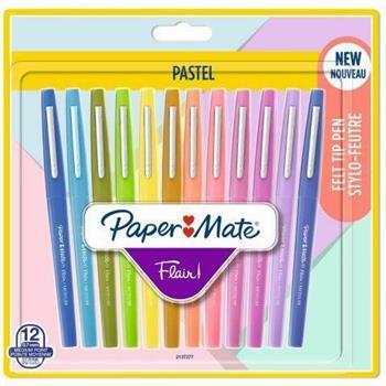 Penna Flair Nylon Pastel punta fibra M 1.1. Confezione da 12  Papermate 2021 | libraccio.click