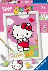 Ravensburger - CreArt Serie E licenziati -  Hello Kitty, Kit per Dipingere con i Numeri