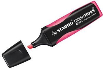 Evidenziatore Ecosostenibile - STABILO GREEN BOSS - 83% Plastica Riciclata - Rosa  Stabilo 2022 | libraccio.click
