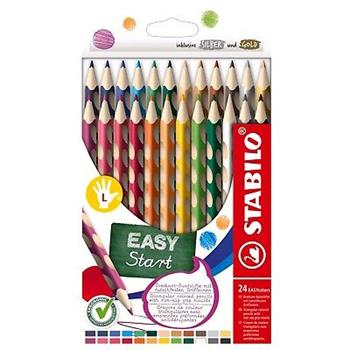 Matita colorata Ergonomica - STABILO EASYcolors - per Mancini - Astuccio da 24 - Colori assortiti  STABILO 2025 | libraccio.click