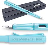 Penna stilografica 0D1 LAMY safari aquasky M, azzurra
