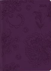 Alpha Edition - Agenda Settimanale Ladytimer Deluxe 2025, 10,7x15,2 cm, Purple, 128 pagine