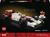 LEGO Icons 10330 McLaren MP4/4 e Ayrton Senna, Modellino da Costruire di Auto da Corsa F1 con Minifigure, Regalo per Adulti