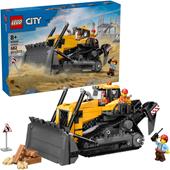 LEGO City (60466). Big Vehicles Bulldozer giallo con pala frontale