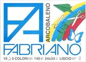 Blocco Fabriano Arcobaleno liscio 4 angoli 24x33