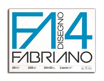 Fabriano Blocco FA/4 20 Fogli 24x33 cm liscio  Fabriano 2023 | libraccio.click