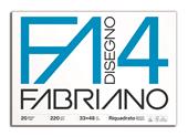 Album da disegno Fabriano FA4 20 fogli, Liscio squadrato - 33x48 cm
