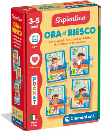 Clementoni Sapientino - Ora Ci Riesco, Gioco Educativo con Tessere Incastro per Bambini 2-4 Anni  Clementoni 2025 | libraccio.click