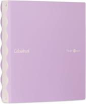 Colourbook Folder Wave, Raccoglitore Ad Anelli A4, Lilla, 4 Anelli Metallici, Cartellina Flessibile In Polipropilene
