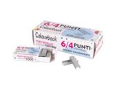 Punti per cucitrice Colourbook passo 6 mm - 1000 pz. (Confezione da 10 astucci)
