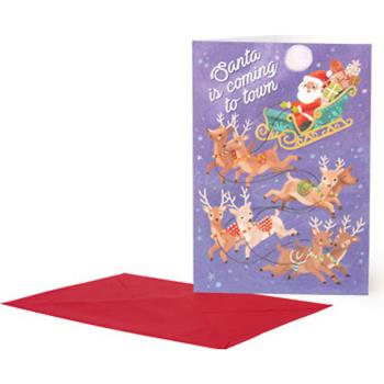 Biglietto di Auguri Grande - Slitta di Babbo Natale  Legami 2025 | libraccio.click