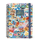 Agenda 16 mesi 2027 settimanale spiralata Legami Large Travel Stickers