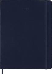 Agenda Moleskine 12 mesi settimanale notebook XL blu rigida