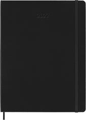 Agenda Moleskine 12 mesi settimanale notebook XL nera rigida
