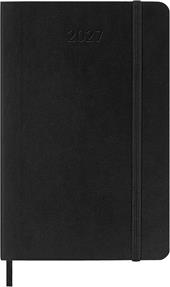 Agenda Moleskine 2027 12 mesi settimanale orizzontale pocket nera morbida