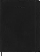 Agenda Moleskine 18 mesi settimanale notebook XL nera morbida