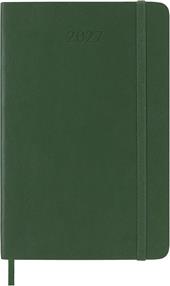 Agenda Moleskine 12 mesi settimanale notebook pocket verde morbida