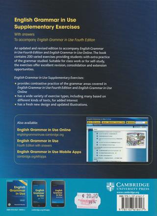 English grammar in use. Supplementary exercises with answers. Per le Scuole superiori. - Louise Hashemi, Raymond Murphy - Libro Cambridge 2012, Grammar in Use | libraccio.click