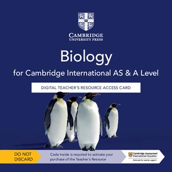 Cambridge International AS & A Level biology. Cambridge Elevate teacher's Resource access card. - Mary Jones, Richard Fosbery, Dennis Taylor - Libro Cambridge 2021 | libraccio.click