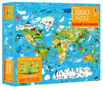 Animali del mondo. Ediz. a colori. Con puzzle da 300 tessere - Kirsteen Robson, Sam Smith - Libro Usborne 2025, Libro e puzzle | libraccio.click