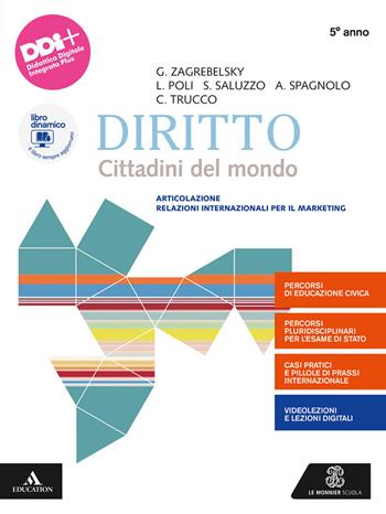 Diritto RIM. Cittadini del mondo. Per il 5° anno degli Ist. tecnici e professionali. - Gustavo Zagrebelsky, Ludovica Poli, Cristina Trucco - Libro Le Monnier 2022 | libraccio.click
