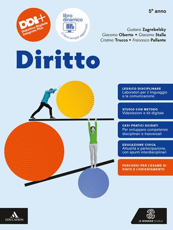Diritto. Per il 5° anno delle Scuole superiori. Vol. 3 - Gustavo Zagrebelsky, Giacomo Oberto, Giacomo Maria Stalla - Libro Le Monnier 2024 | libraccio.click