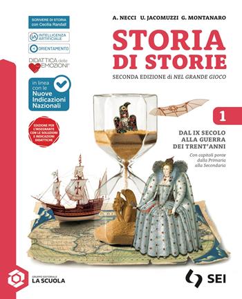 Storia di storie. Per la Scuola media. - Alessandra Necci, Ulisse Jacomuzzi, Giorgio Montanaro - Libro SEI 2026 | libraccio.click