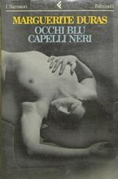 Occhi blu capelli neri
