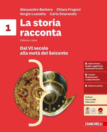 La storia racconta. Volume + fascicolo ponte. Per la Scuola media. Vol. 1: Dal VI secolo alla metà del Seicento-L'impero romano - Alessandro Barbero, Chiara Frugoni, Sergio Luzzatto - Libro Zanichelli 2026 | libraccio.click