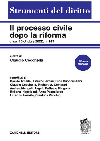 Il processo civile dopo la riforma. D.lgs. 10 ottobre 2022, n. 149  - Libro Zanichelli 2023, Strumenti del diritto | libraccio.click