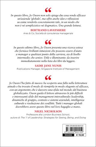 Il manager globale. Come raggiungere prestazioni elevate - Jo Owen - Libro Giunti Psychometrics 2017, Leadership | libraccio.click
