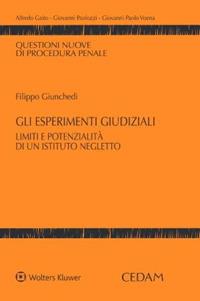Gli esperimenti giudiziali. Limiti e potenzialità di un istituto negletto  - Libro CEDAM 2023, Questioni nuove di procedura penale | libraccio.click