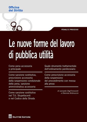 Le nuove forme del lavoro di pubblica utilità - Eleonora Antonuccio, Leonardo Degl'Innocenti - Libro Giuffrè 2016, Officina. Penale e processo | libraccio.click
