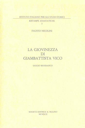 La giovinezza di Giambattista Vico. Saggio biografico (rist. anast.) - Fausto Nicolini - Libro Il Mulino 1993, Pubblicazioni dell'Istituto italiano per gli studi storici | libraccio.click