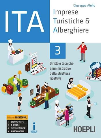 ITA. Imprese turistiche & alberghiere. Diritto e tecniche amministrative della struttura ricettiva. Ediz. Openschool. Per il triennio degli Ist. professionali alberghieri. Vol. 3 - Giuseppe Aiello - Libro Hoepli 2018 | libraccio.click