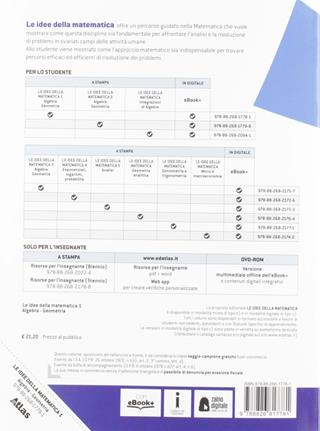 Le Idee della matematica. Per il primo biennio delle Scuole superiori. Vol. 1: Algebra. Geometria - Lorena Nobili, Sonia Trezzi, Richelmo Giupponi - Libro Atlas 2019 | libraccio.click
