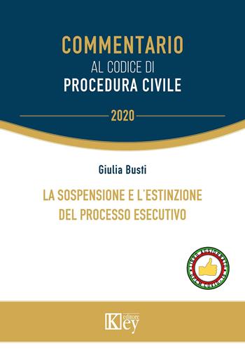 La sospensione e l'estinzione del processo esecutivo - Giulia Busti - Libro Key Editore 2020, Commentario | libraccio.click