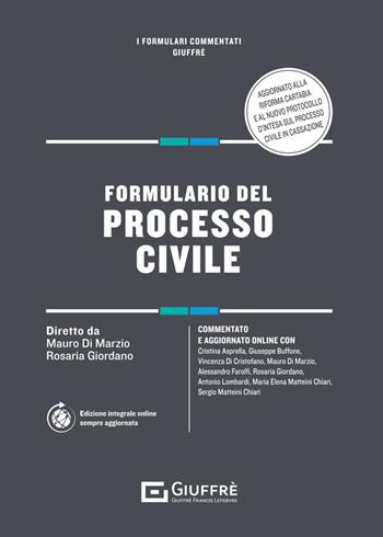 Formulario del processo civile  - Libro Giuffrè 2023, I formulari commentati | libraccio.click