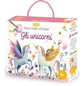 Gli unicorni. Magico puzzle ad acqua. Ediz. a colori. Con pennello. Con puzzle da 54 pezzi
