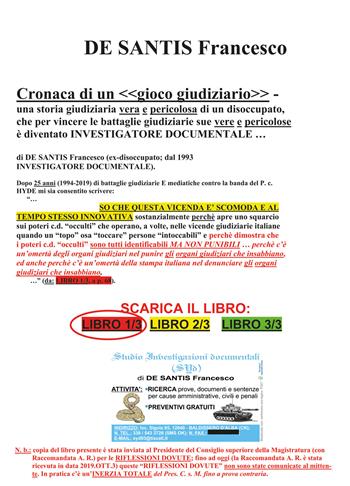 Cronaca di un «gioco giudiziario». Vol. 1 - Francesco De Santis - Libro Youcanprint 2020 | libraccio.click