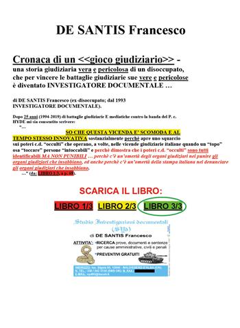 Cronaca di un «gioco giudiziario». Vol. 3 - Francesco De Santis - Libro Youcanprint 2020 | libraccio.click