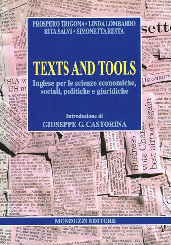Texts and tools  - Libro Monduzzi 1999, Linguistica | libraccio.click