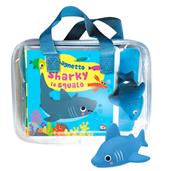 Il bagnetto di Sharky lo squalo. Impermealibri. Ediz. a colori. Con pupazzetto