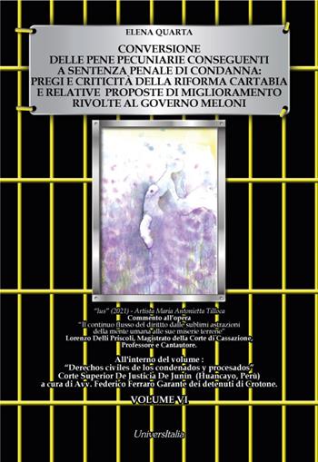 Il procedimento di conversione delle pene pecuniarie inevase. Vol. 6 - Elena Quarta - Libro Universitalia 2022 | libraccio.click