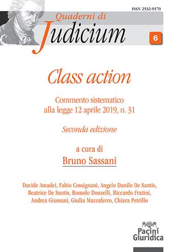 Class action. Commento sistematico alla legge 12 aprile 2019, n. 31. Ediz. ampliata  - Libro Pacini Giuridica 2024, Quaderni di Judicium | libraccio.click