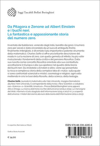 Zero. La storia di un'idea pericolosa - Charles Seife - Libro Bollati Boringhieri 2026, Saggi tascabili | libraccio.click